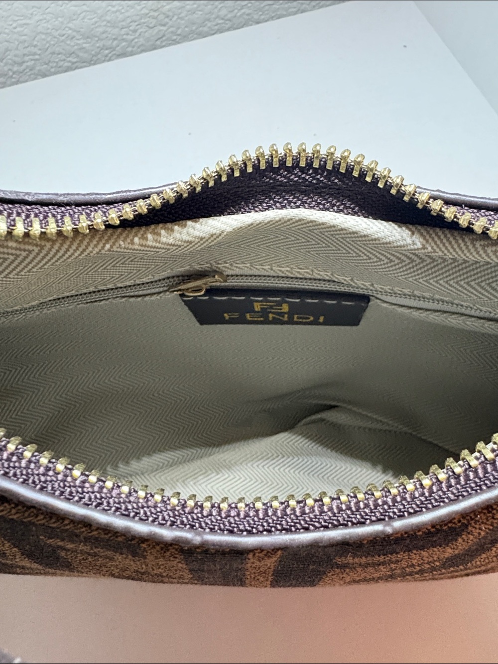 Source Unknown Brown Logo Belt Bag with Gold Hardware - Picture 3 of 3